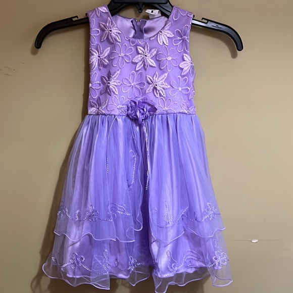 ROY FASHION Lilac Formal Toddler Dress - Size 3T - Picture 2 of 11